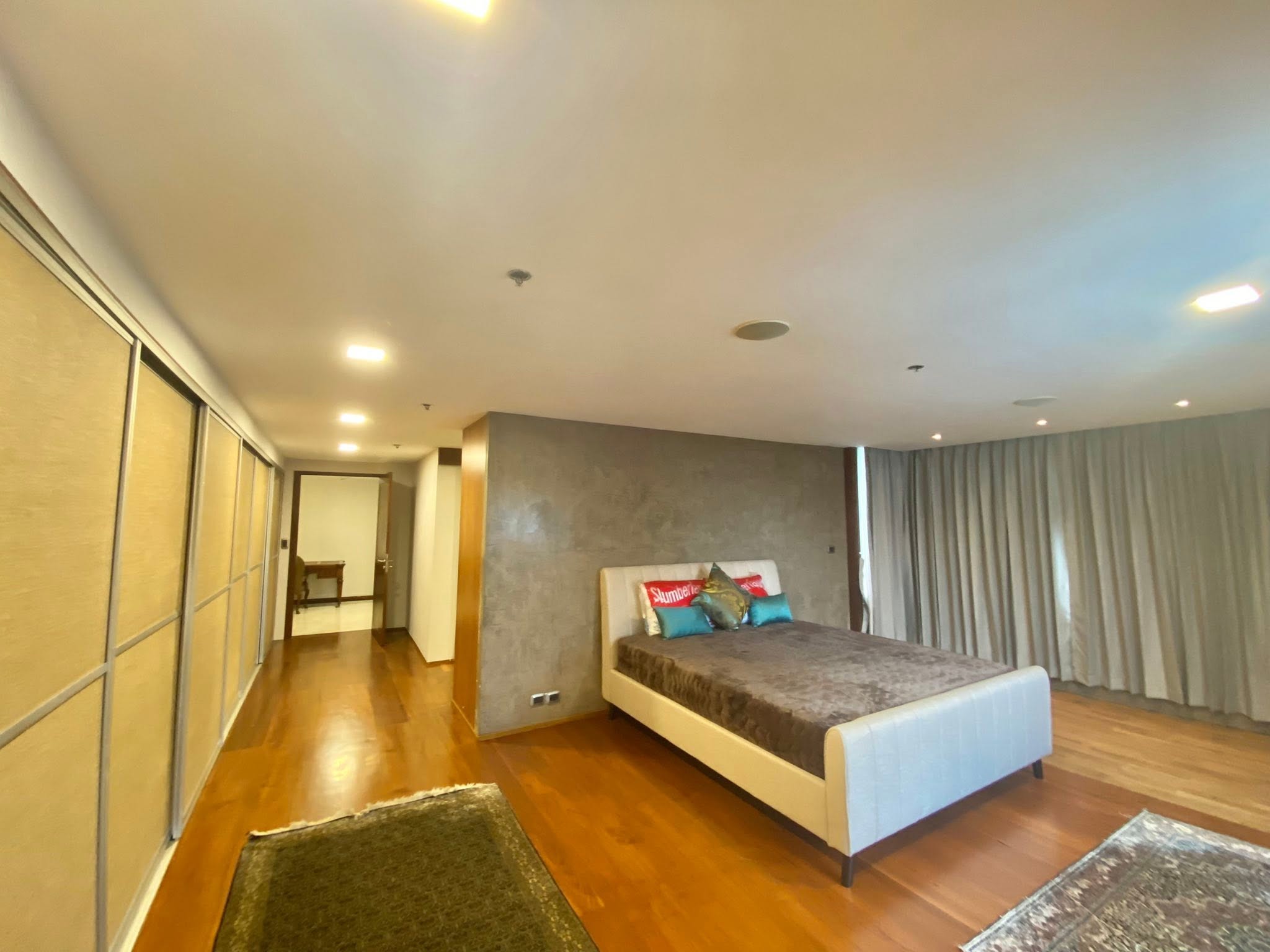 Bedroom with sliding wardrobes