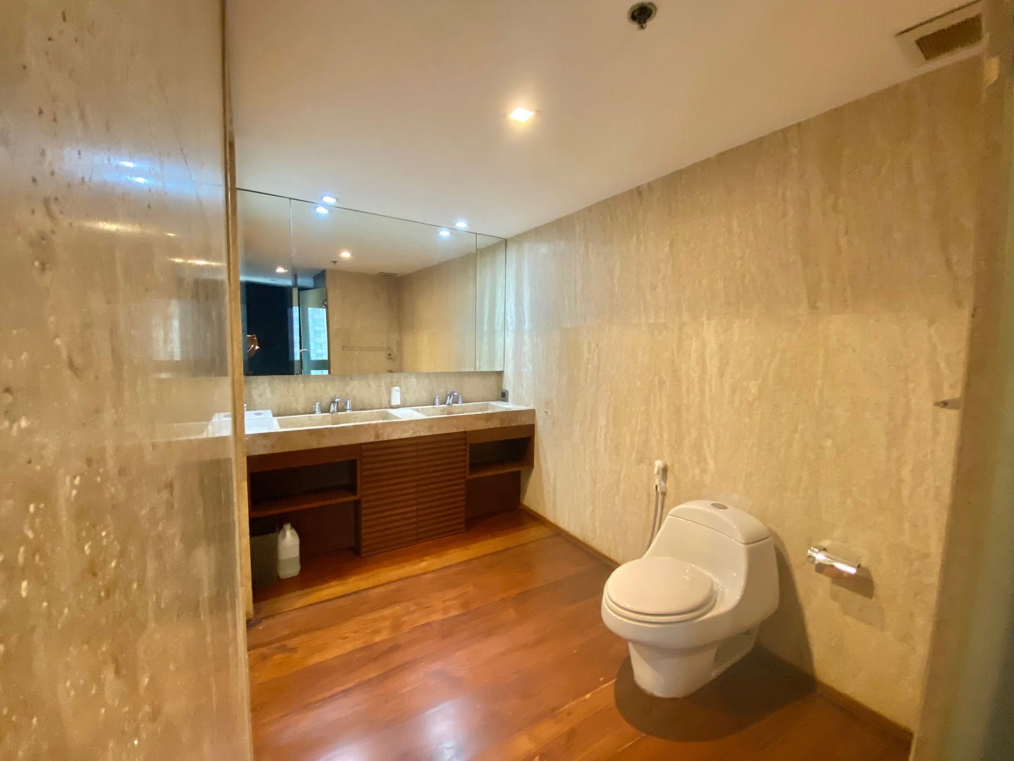 Master bathroom with double vanity