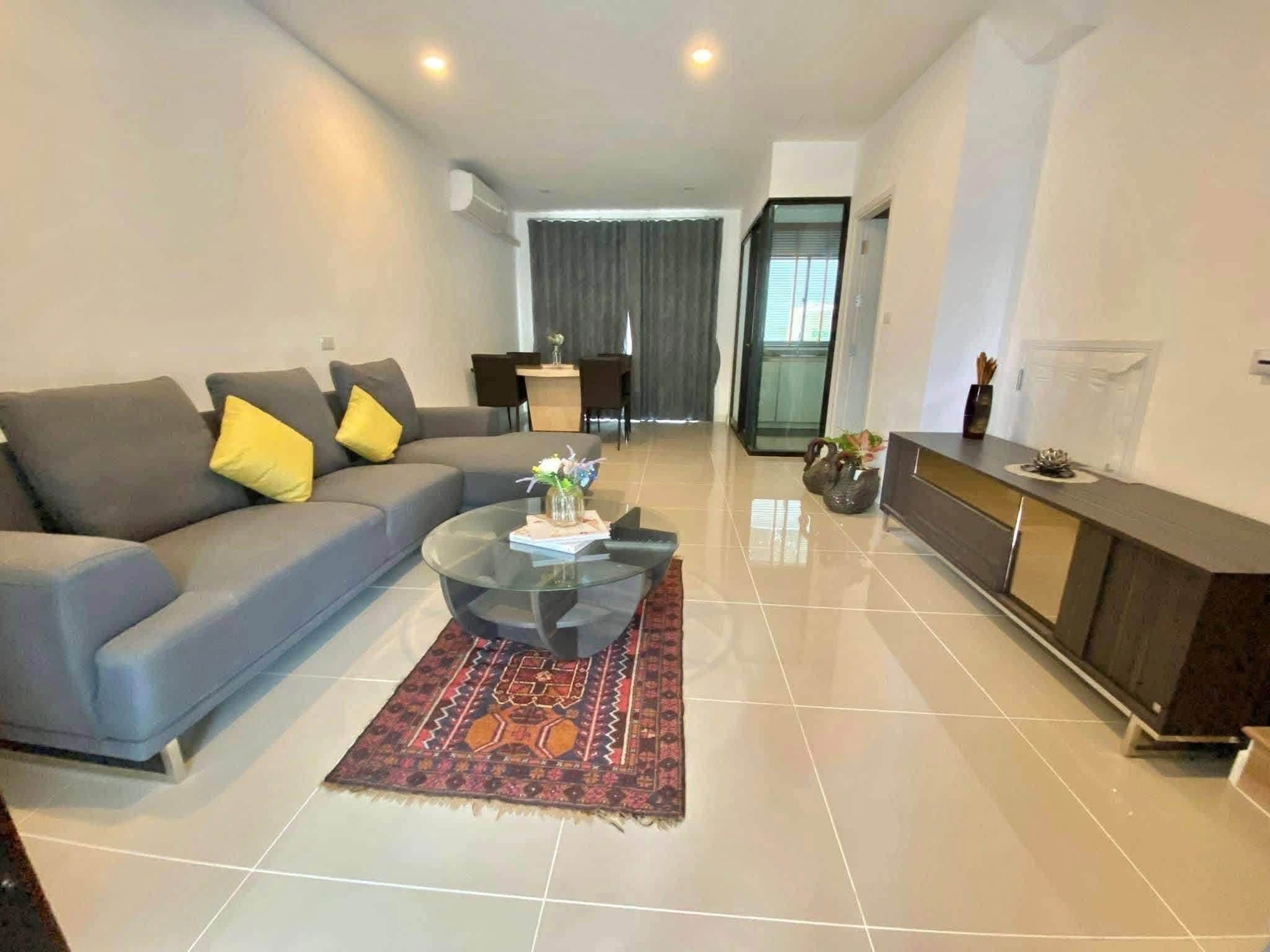 Living room with sofa, Patio Srinakarin-Rama 9 townhome