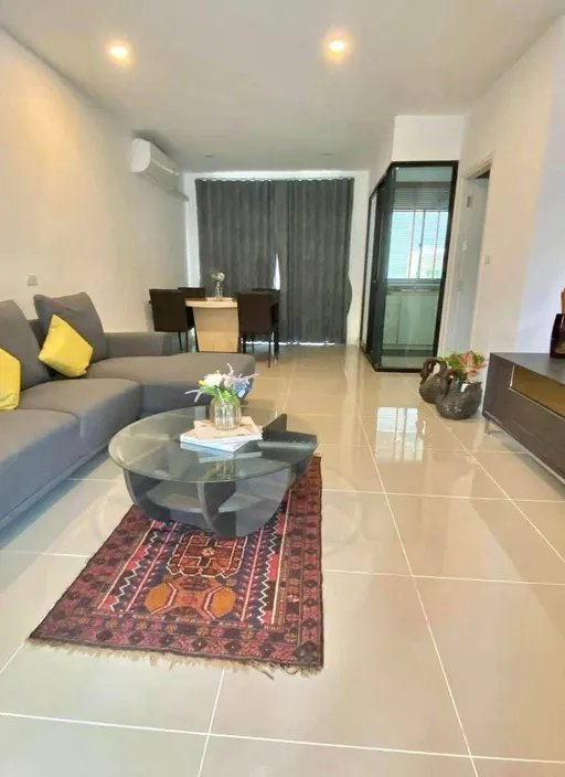 Living room with sofa, Patio Srinakarin-Rama 9 townhome