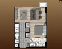 Photo 5 of listing DA-2458870: 1-bedroom condo (34 sq.m.) at Klass Silom