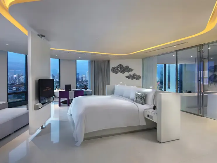 Bedroom of the 1-bedroom serviced apartment (108 sq.m.)