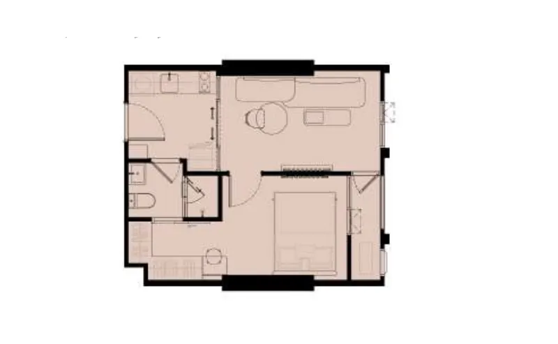 ภาพที่ 6 จากประกาศ DA-2693650 คอนโด 1 ห้องนอน 34.55 ตร.ม. เรฟเฟอเรนซ์ เอกมัย