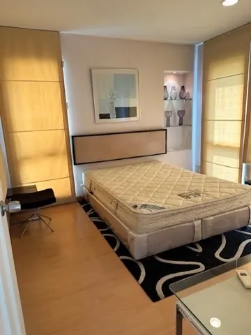 Bedroom of the 1-bedroom condo (56 sq.m.) at The Bangkok Narathiwas