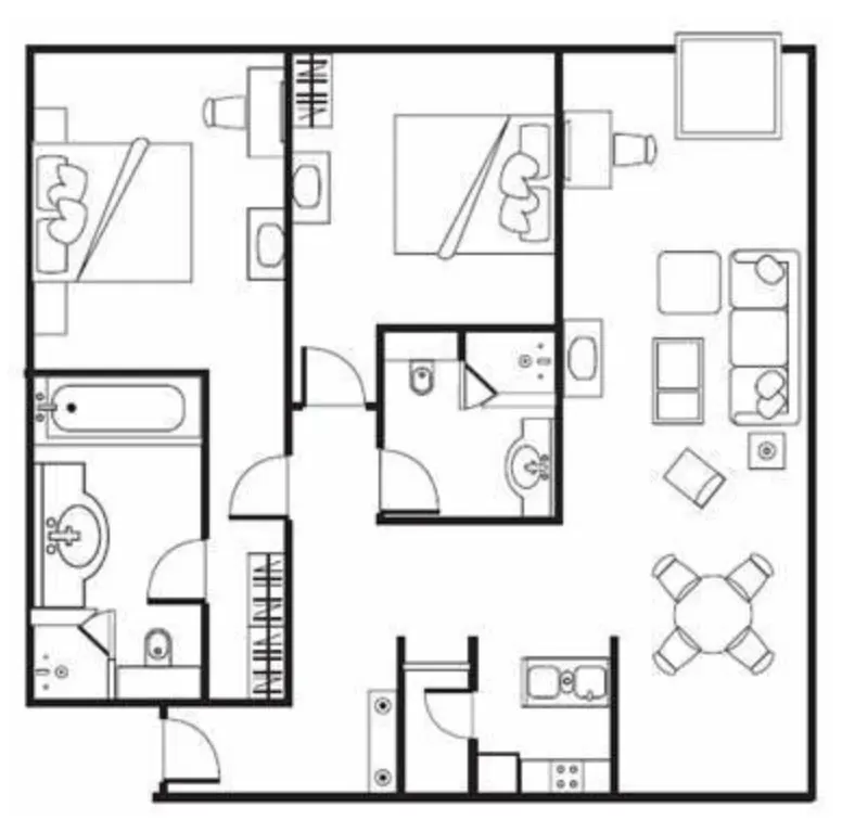 Photo 5 of listing DA-3332581: 2-bedroom serviced apartment (106 sq.m.) at Ascott Sathorn