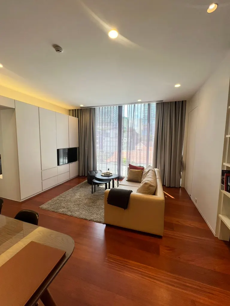 Living room of the 2-bedroom apartment (110 sq.m.) in Asok