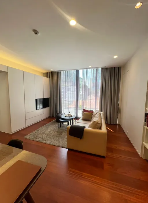 Living room of the 2-bedroom apartment (110 sq.m.) in Asok