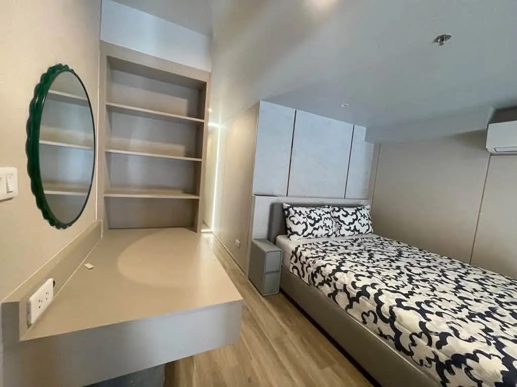 Bedroom of the 1-bedroom condo (38 sq.m.) at Culture Thonglor