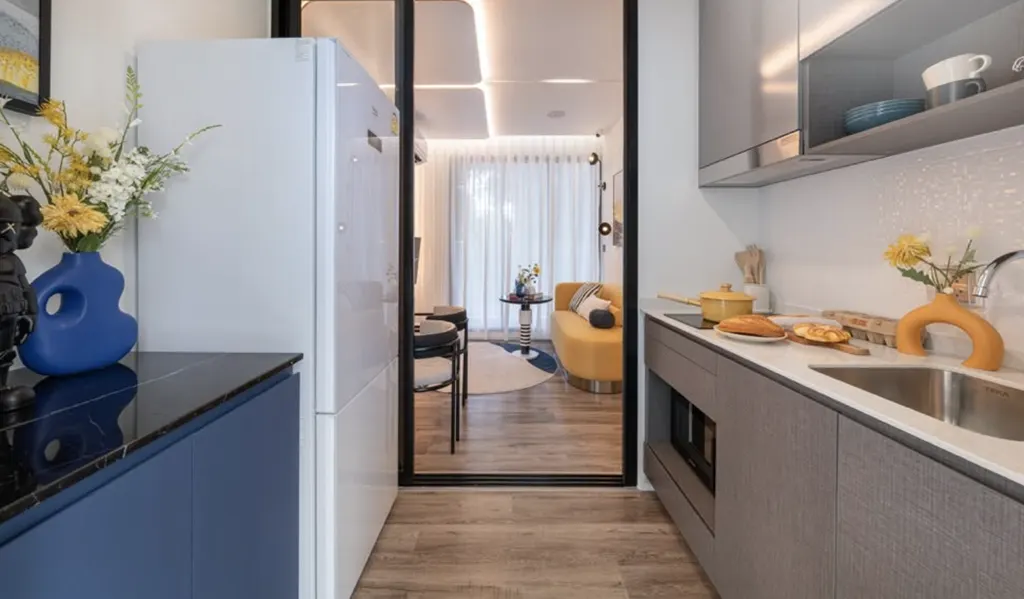 Photo 5 of listing DA-3354866: 1-bedroom condo (24.67 sq.m.) at Modiz Vault Kaset Sripatum