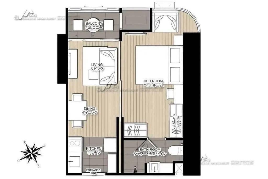 Photo 8 de l'annonce DA-3355920 : condo de 1 chambre(s) (37.5 m²) à Ashton Asoke