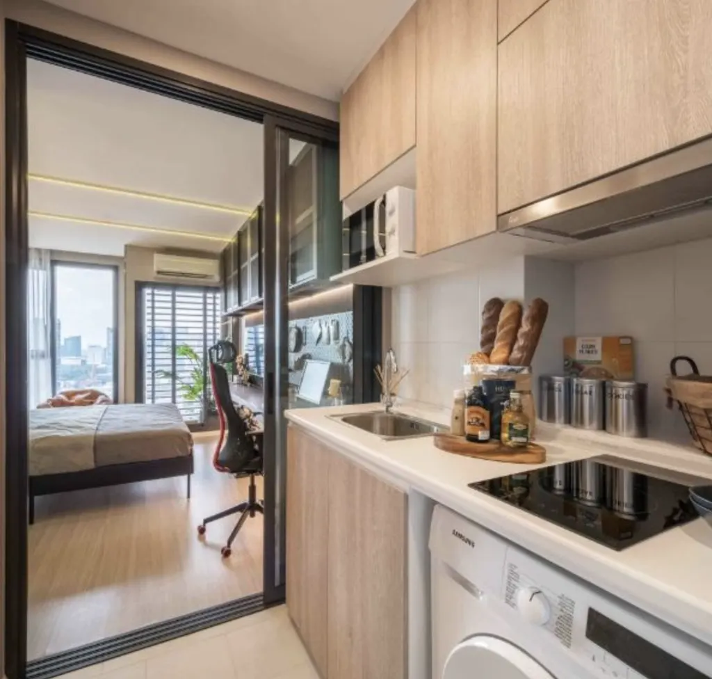 Photo 5 of listing DA-3356513: 1-bedroom condo (27.83 sq.m.) at Denim Jatujak