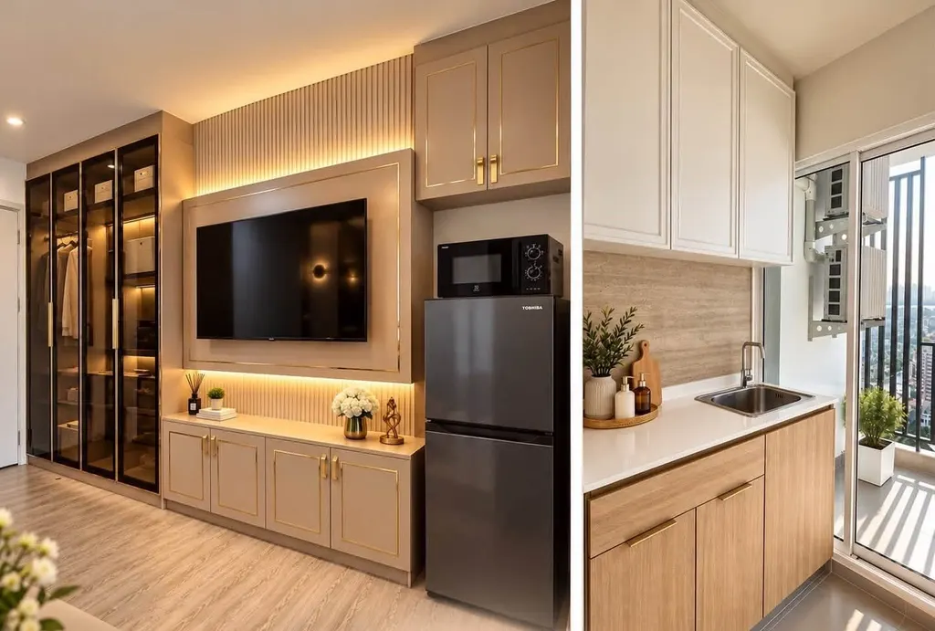 Photo 3 de l'annonce DA-3362583 : condo 1 chambres (28.3 m²) au Regent Home Bangna