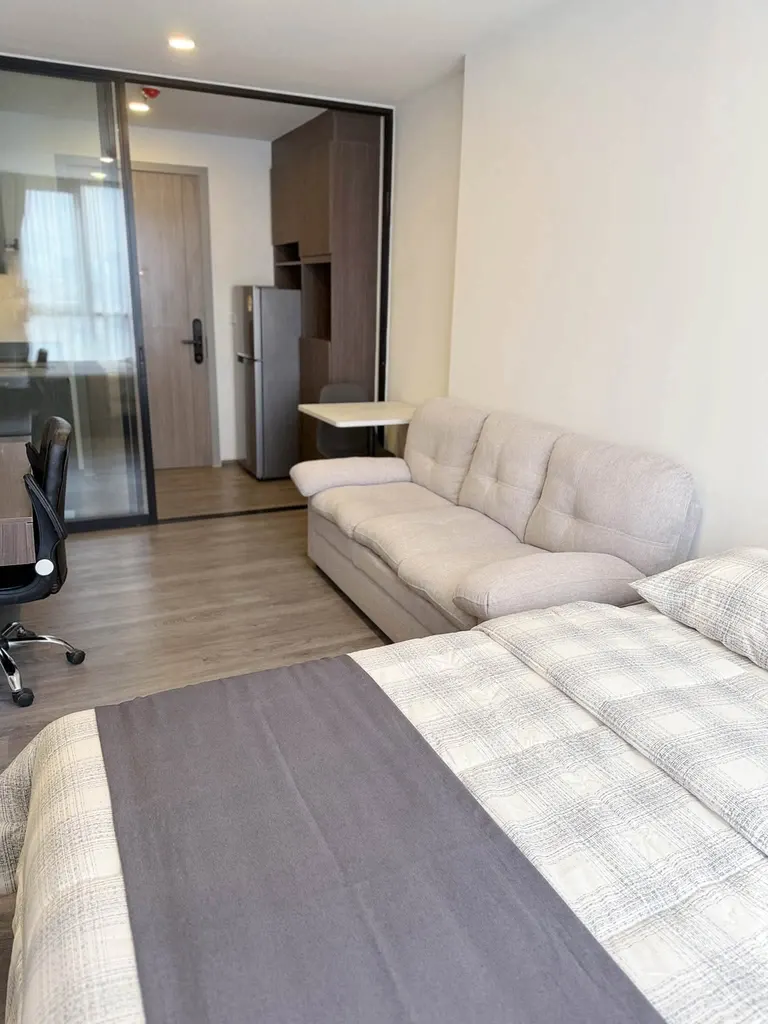 Bedroom of the 1-bedroom condo (26 sq.m.) at The Origin Ladprao-Bangkapi