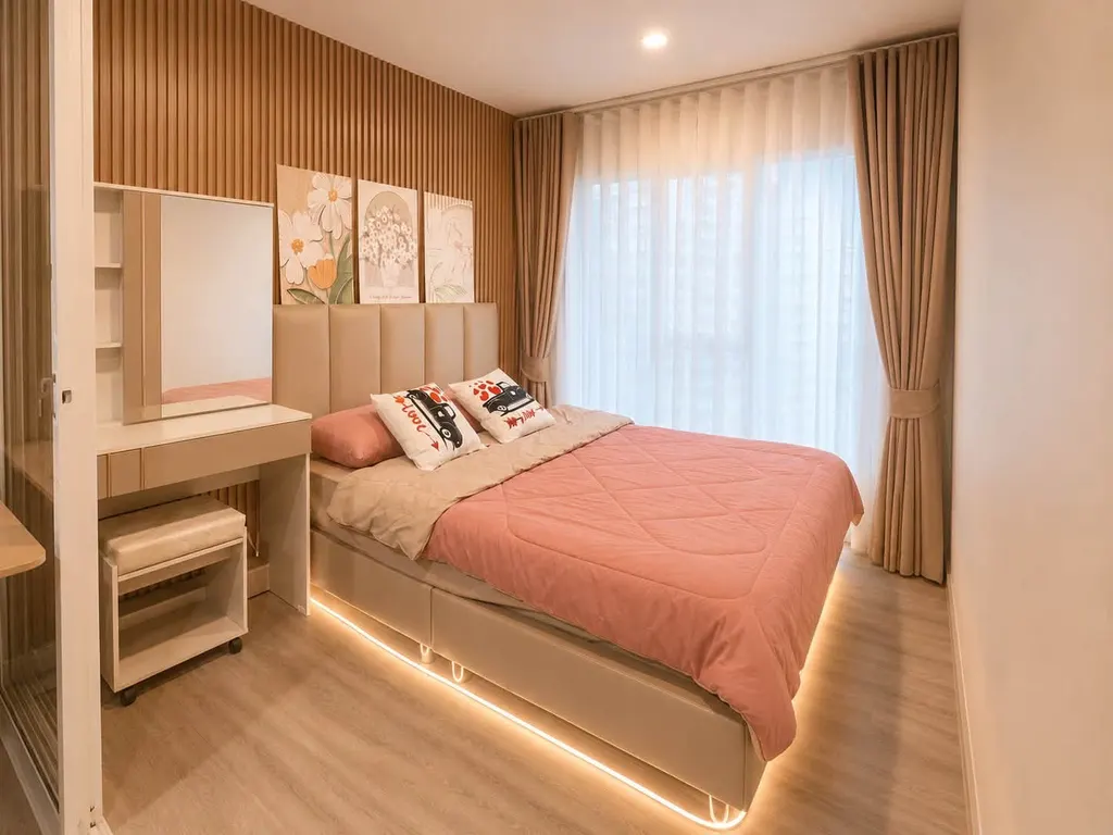 Chambre (vue 4) du condo de 1 chambre(s) (28 m²) chez Regent Home Bangna