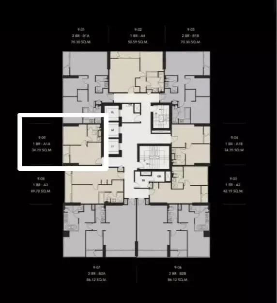 房源 DA-3368805 照片 5：Celes Asoke 1 卧公寓（34.4 平方米）