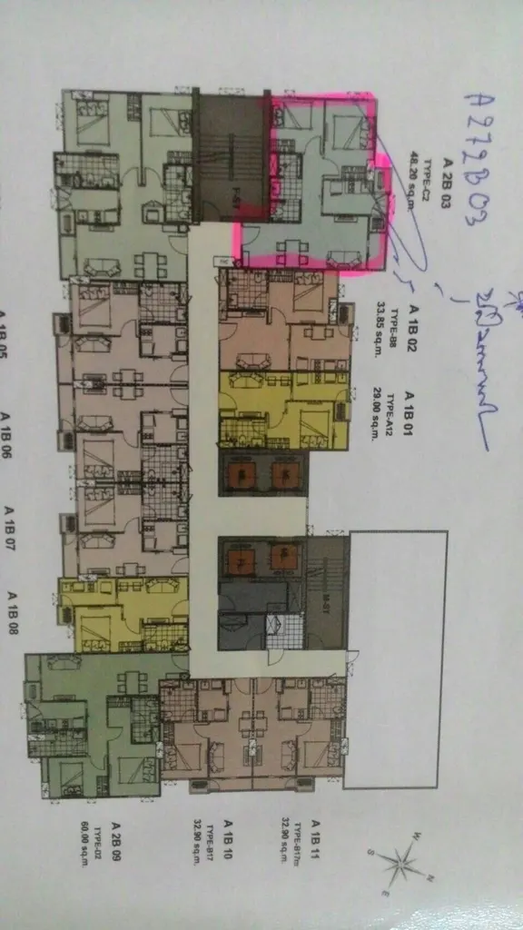 Photo 16 of listing DA-3385821: 2-bedroom condo (48.2 sq.m.) at Centric Ari Station