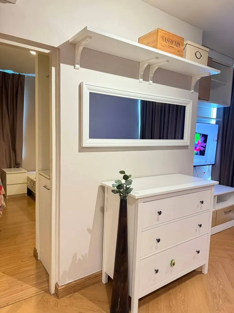 Bedroom of the 2-bedroom condo (58 sq.m.) at The IRIS Rama 9 - Srinagarindra