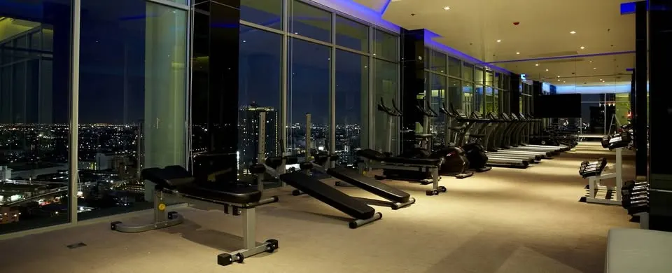 Shared gym at Aspire Sukhumvit 48