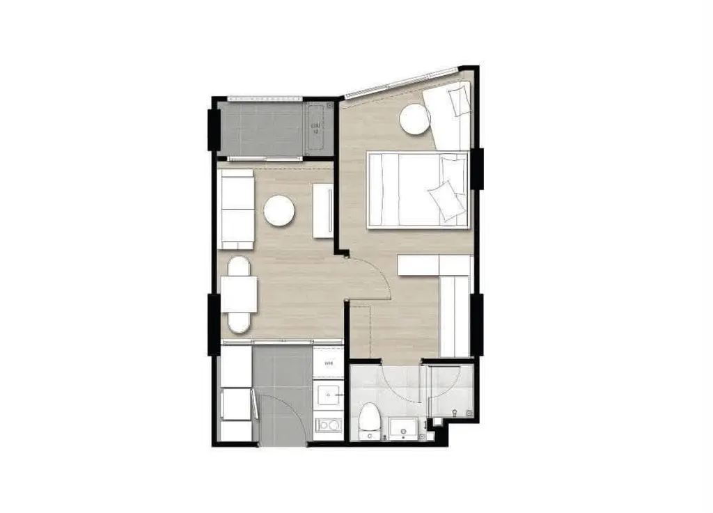 Photo 11 of listing DA-3393714: 1-bedroom condo (34 sq.m.) at The Nest Sukhumvit 71