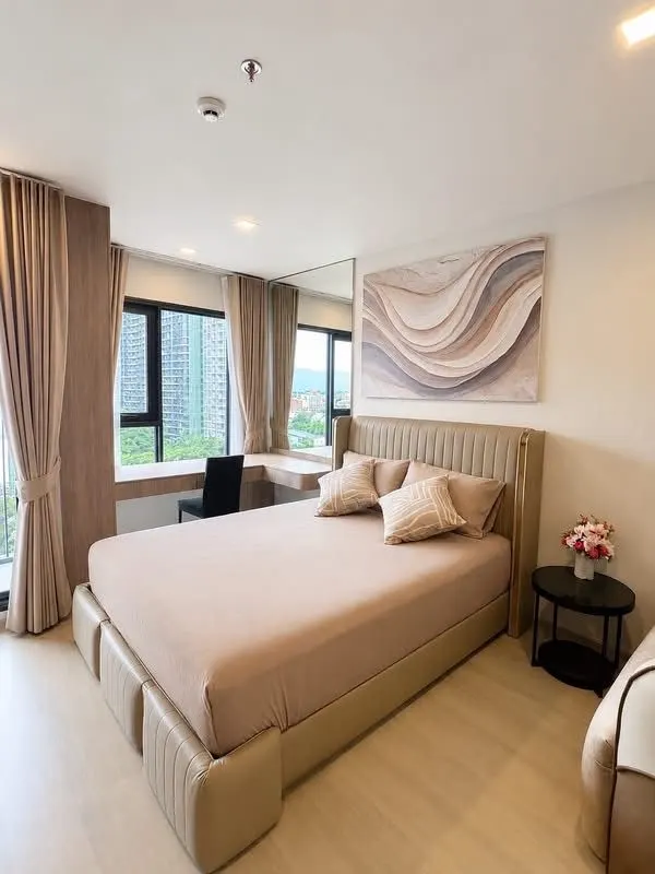Bedroom of the 1-bedroom condo (29 sq.m.) at Life Phahon-Ladprao