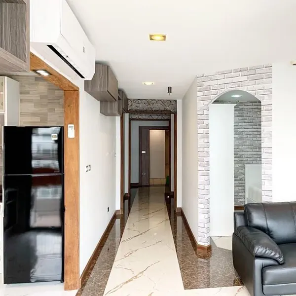 Living room of the 1-bedroom condo (63 sq.m.) at Icon 3 Condominium