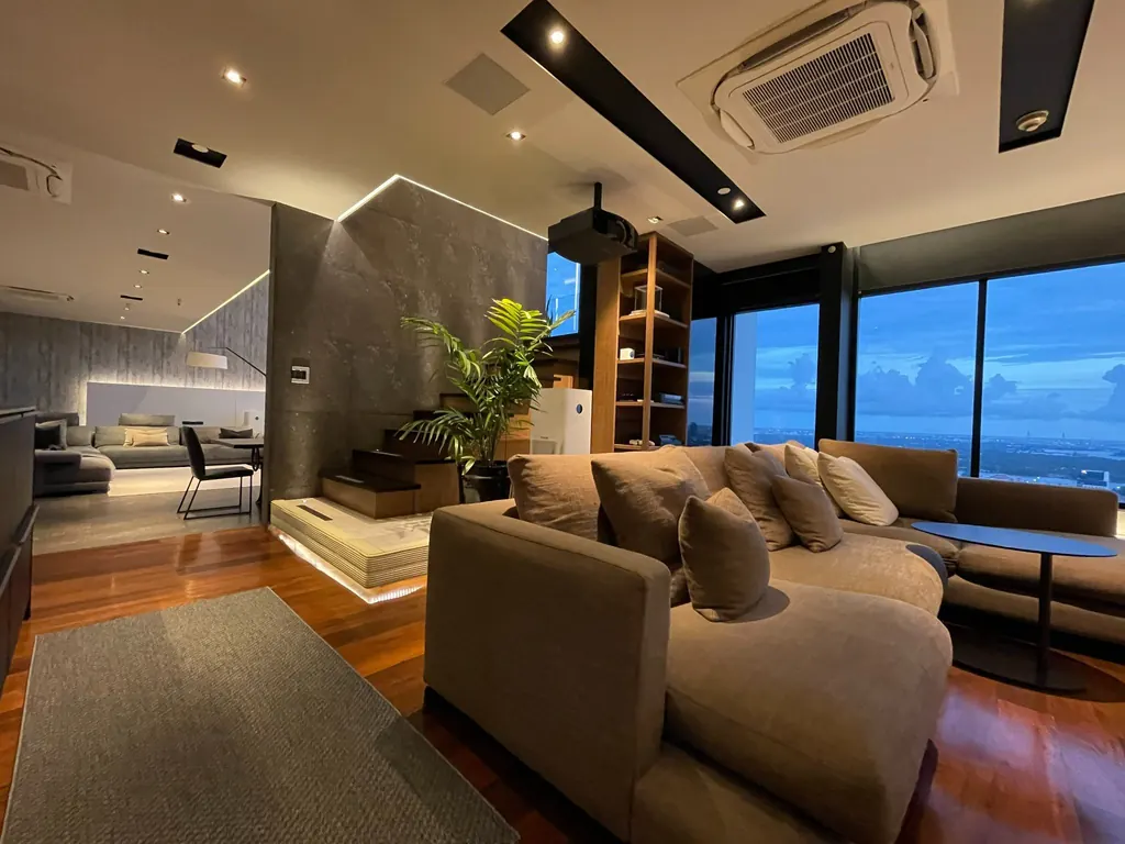 Living room (view 8) of the 2-bedroom condo (234 sq.m.) at The Emporio Place